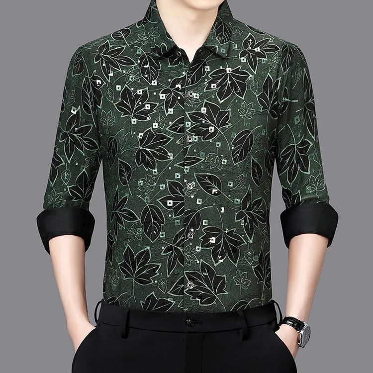 

Мужские рубашки с цветами, осень-весна 2022, одежда с цветочным принтом, мужская сексуальная верхняя одежда, классическая рубашка с длинными рукавами, топы