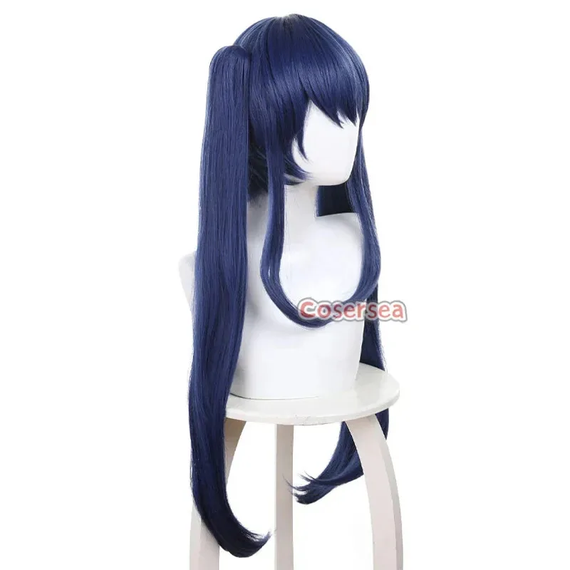 Cosersea ويندي مارفيل تأثيري الباروكات الجنية الذيل ويندي مارفيل 80 سنتيمتر طويل مستقيم الأزرق ذيل حصان شعر مستعار الاصطناعية الشعر مقاومة للحرارة