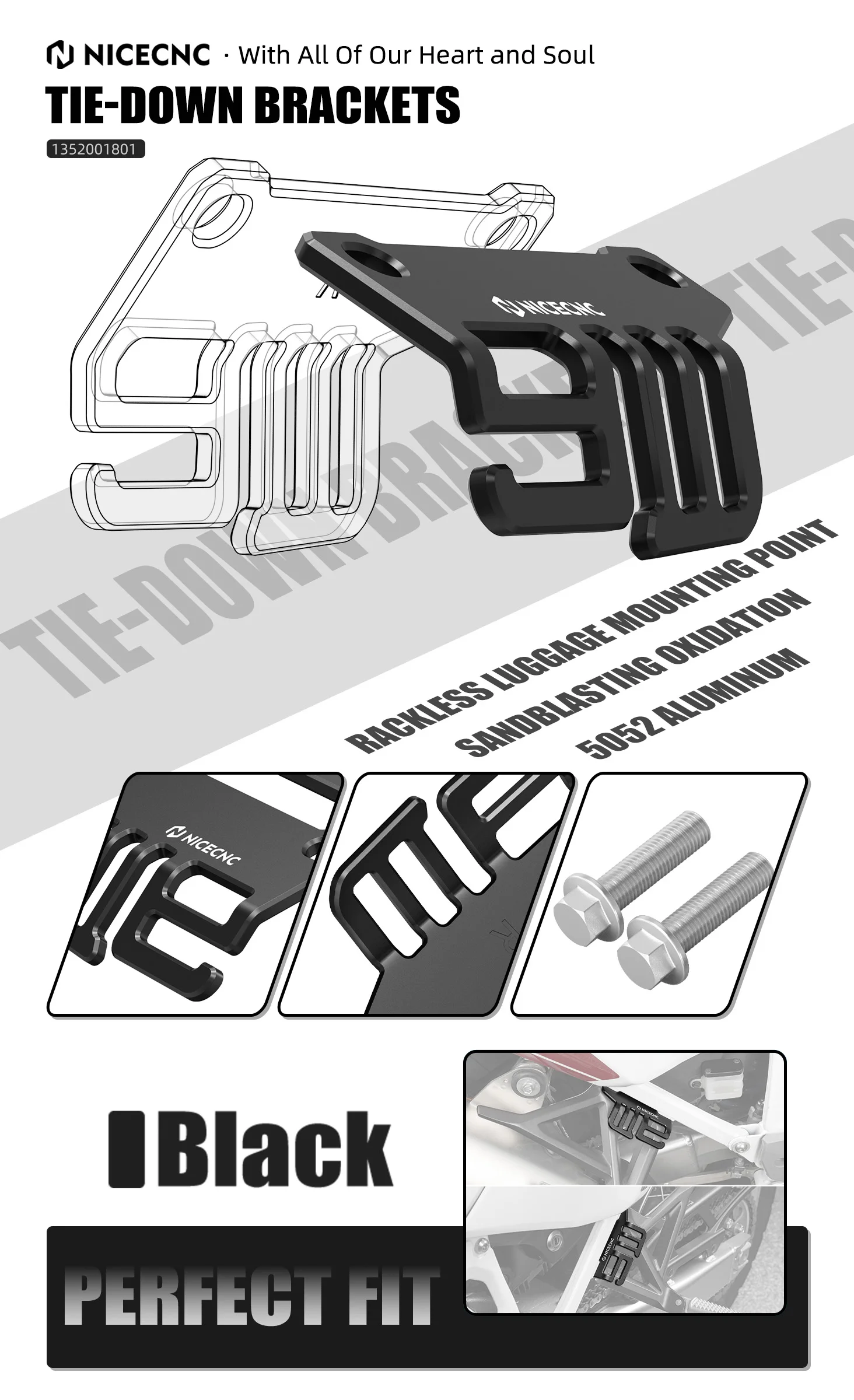 Motorrad-Rolltaschen-Befestigungshaken für Honda CRF1100L Africa Twin/Adventure Sports 2020-2026 – Detail 1