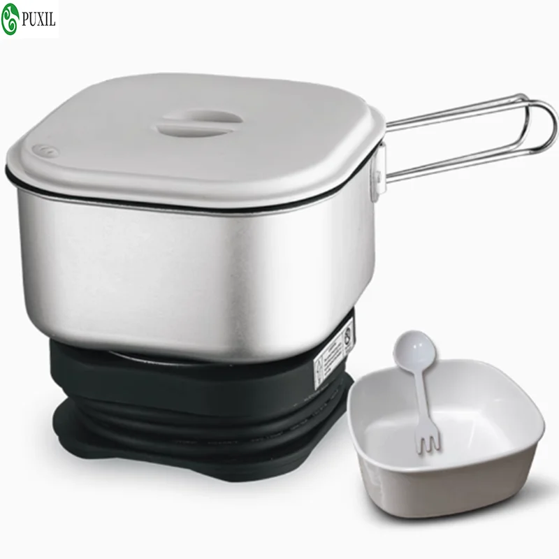 110V / 220V dual voltage mini travel pot 1.3L portable electric cup student dormitory cooking noodles pot hot pot 350W