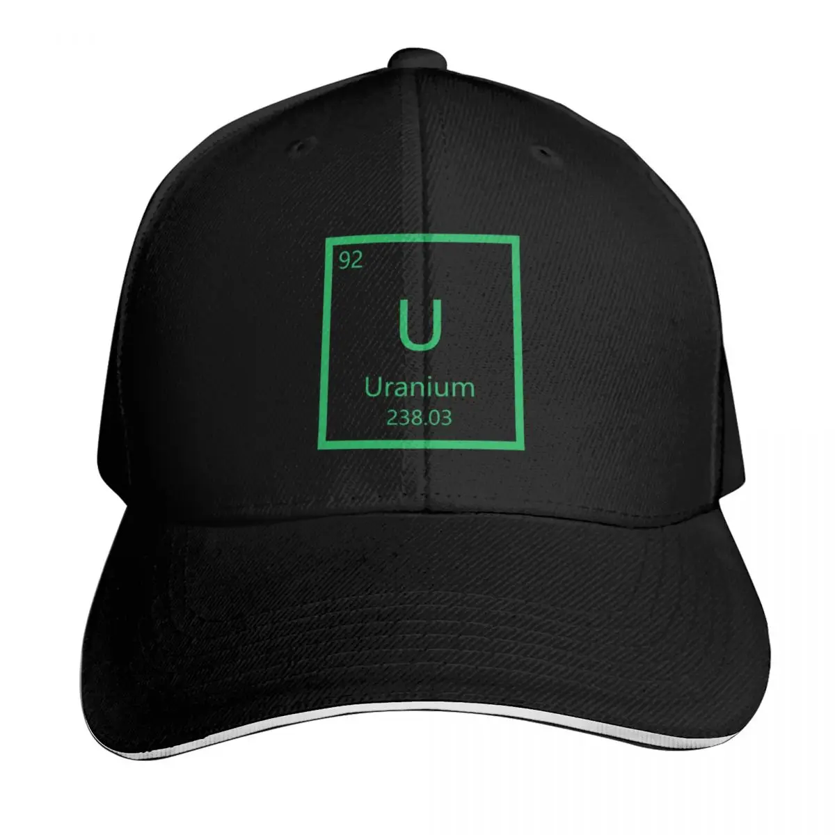 Casquette de baseball naturellement radioactif à l'uranium, noire, nouveau chapeau de randonnée, chapeau de fête pour femmes et hommes