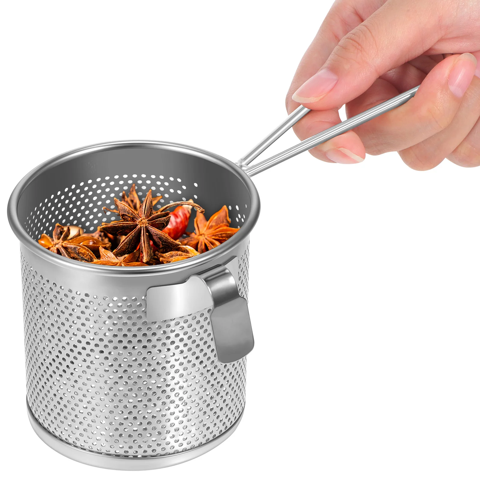 

Hanging Colander for Hot Pot Mesh Net Easy to Clean Simple Design Practical Use Hot-Pot Separation Colander