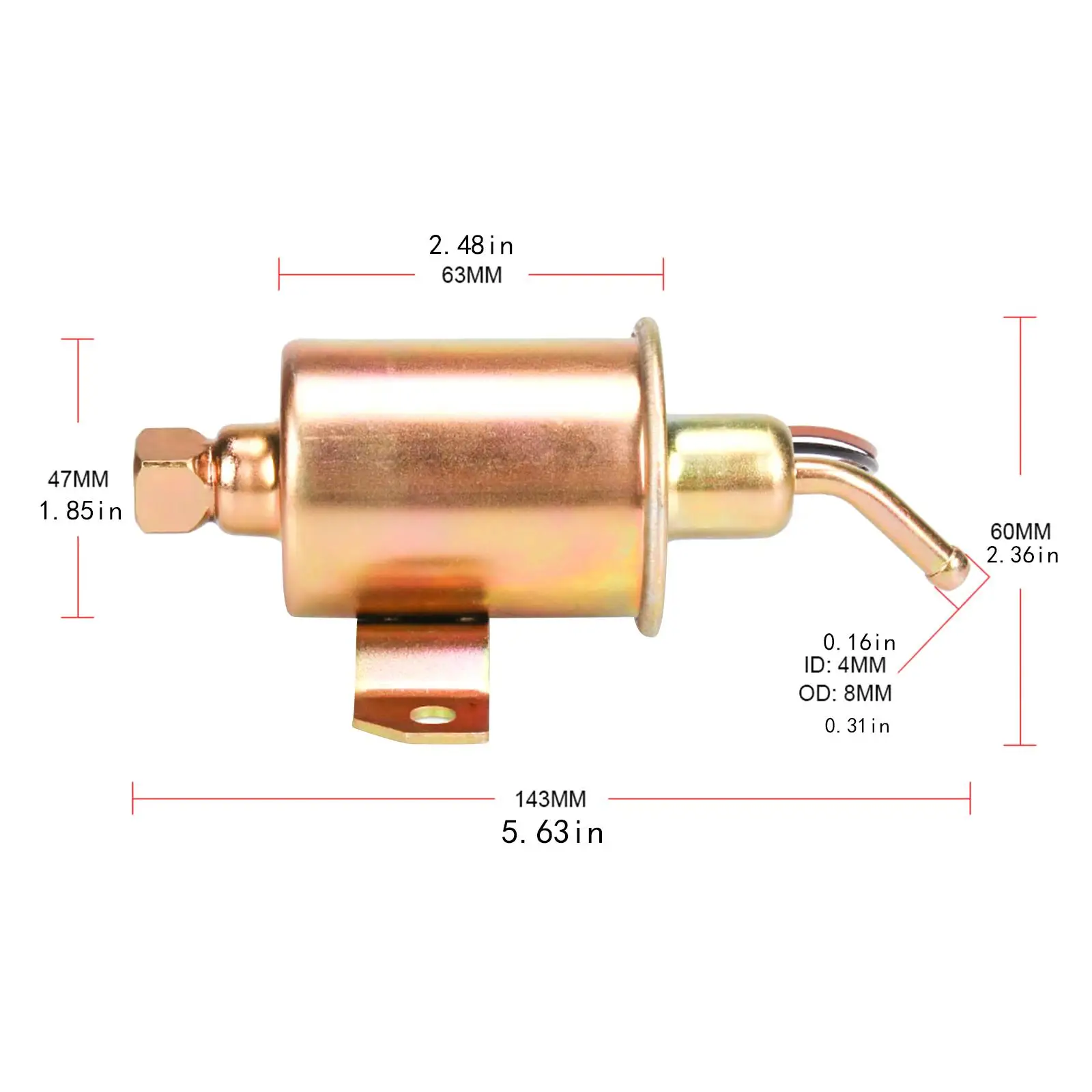 Bomba de combustível elétrica 12v, acessórios profissionais, universal e11007, bomba de transferência de combustível diesel para motocicletas, barcos, caminhões