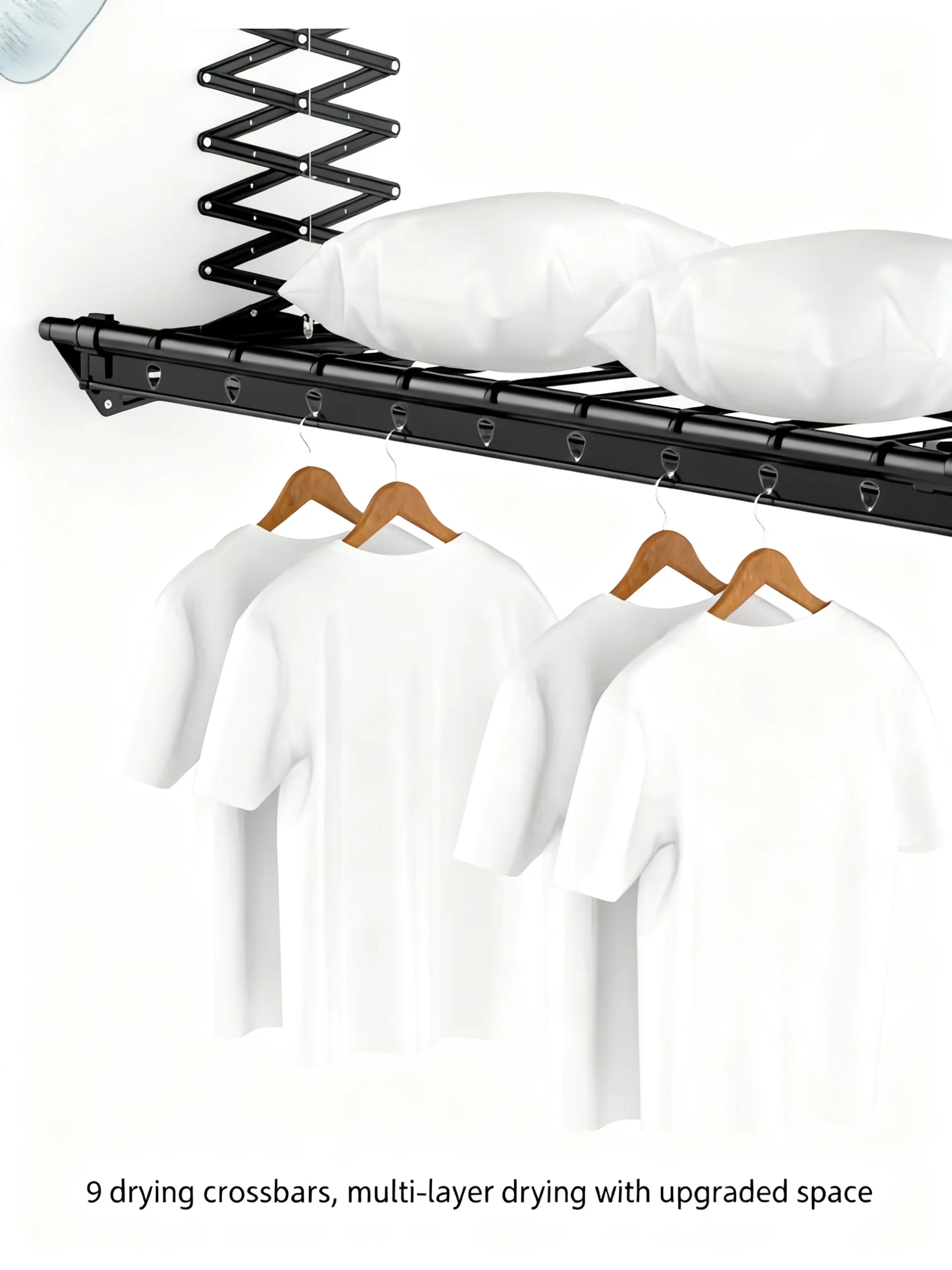 Smart Electric Heavy-Duty Clothes Drying Rack with Automatic Lift and Remote Control