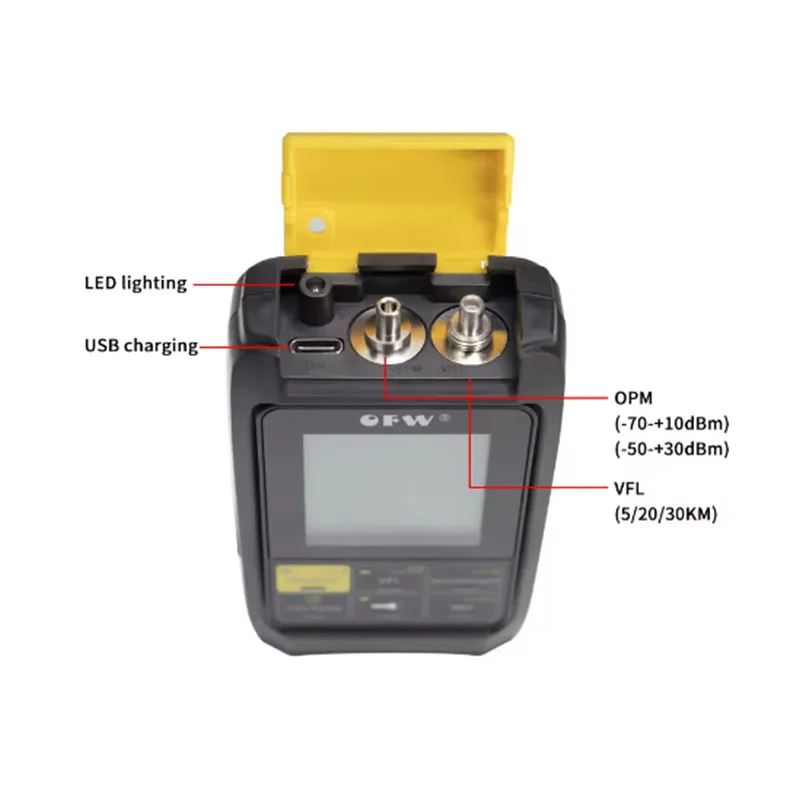 4 in 1 Optical Power Meter Visual Fault Locator 5km VFL Multifunction Optical Fiber Tester Network Cable Test