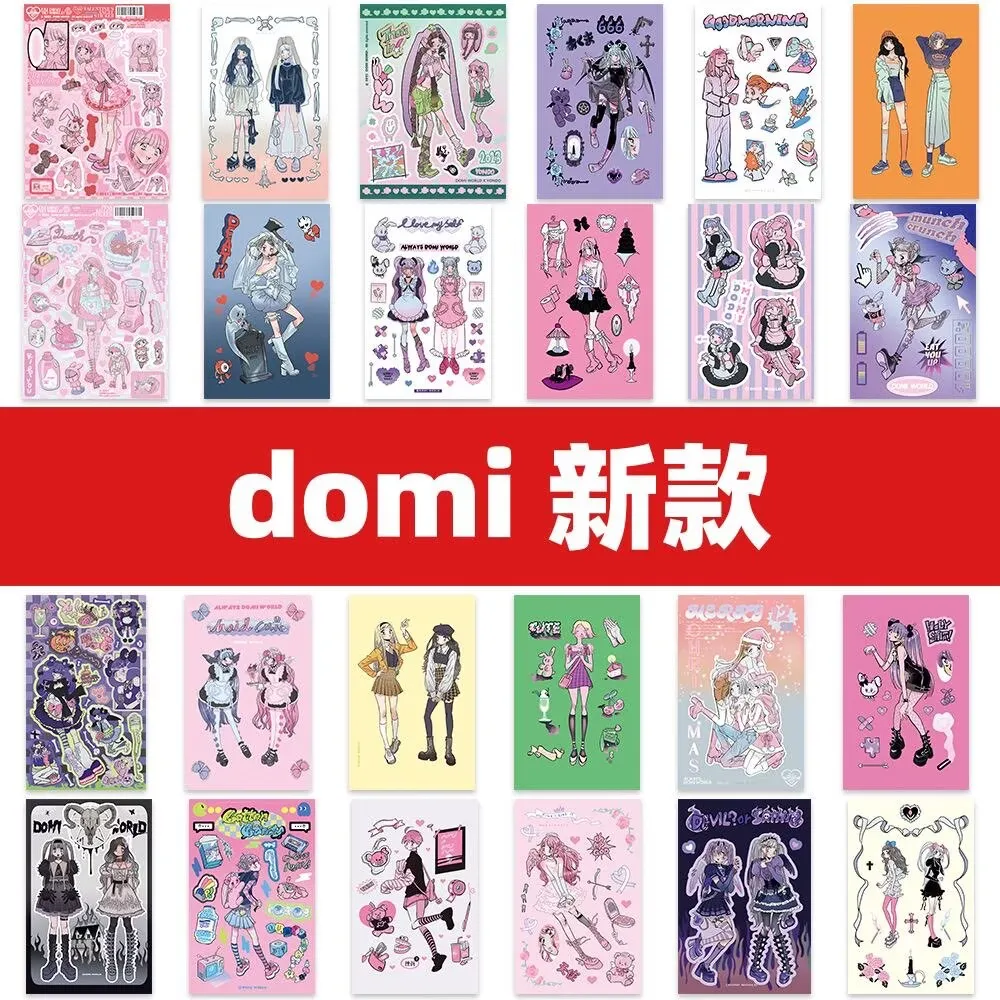 

6/48 Pcs Domi Out Of Print Stickers New Product From South Korea Character Account Stickers Phone Cases iPad Deco