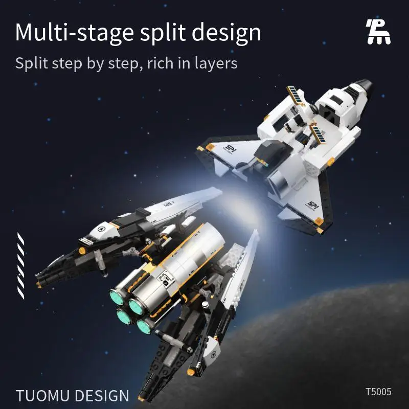 Entdecken Sie das Space Shuttle, Space Shuttle, Bausteinset, Raumschiffserie, Rakete, Kinderset, Spielzeug