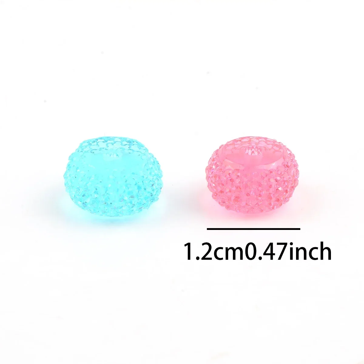 20pcs Transparent Series Loose Spacer Abacus Beads Acrylic Beads for Jewelry Making Diy Bracelet Ornaments Key Chain Beaded Pen
