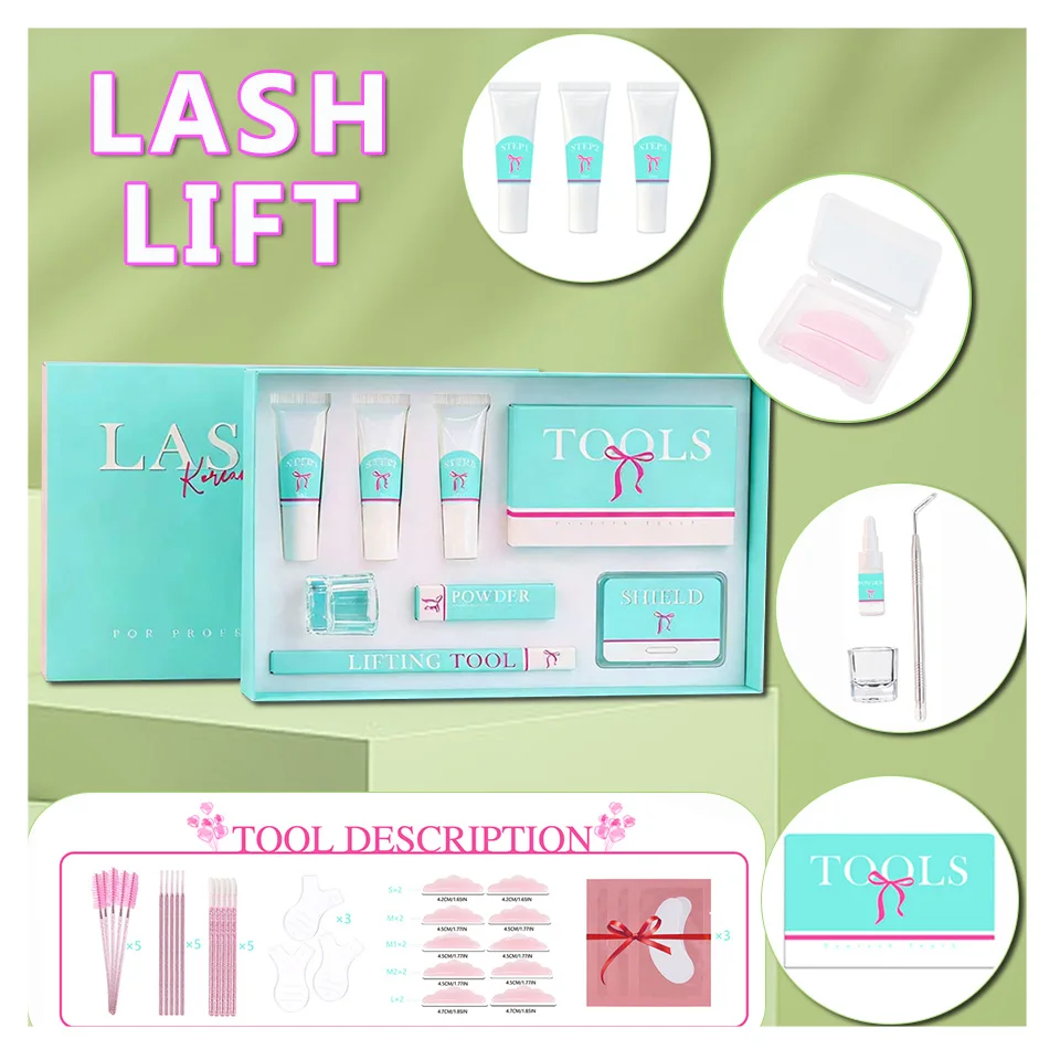 NEW Lash Lifting Brow Lamination Korea Cysteine Lift Kit Fast Perm Kit Lasting 6-8 Weeks Calia Perm Eyelash Enhancer Beauty Tool