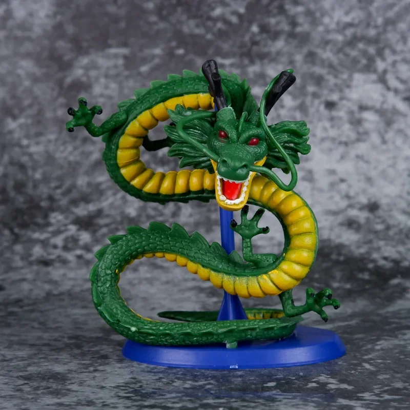 ドラゴンボール手作りモデルケーキデコレーション,dbz shenron porunga,アニメフィギュア,おもちゃ,車の装飾,誕生日プレゼント,シアン,11cm