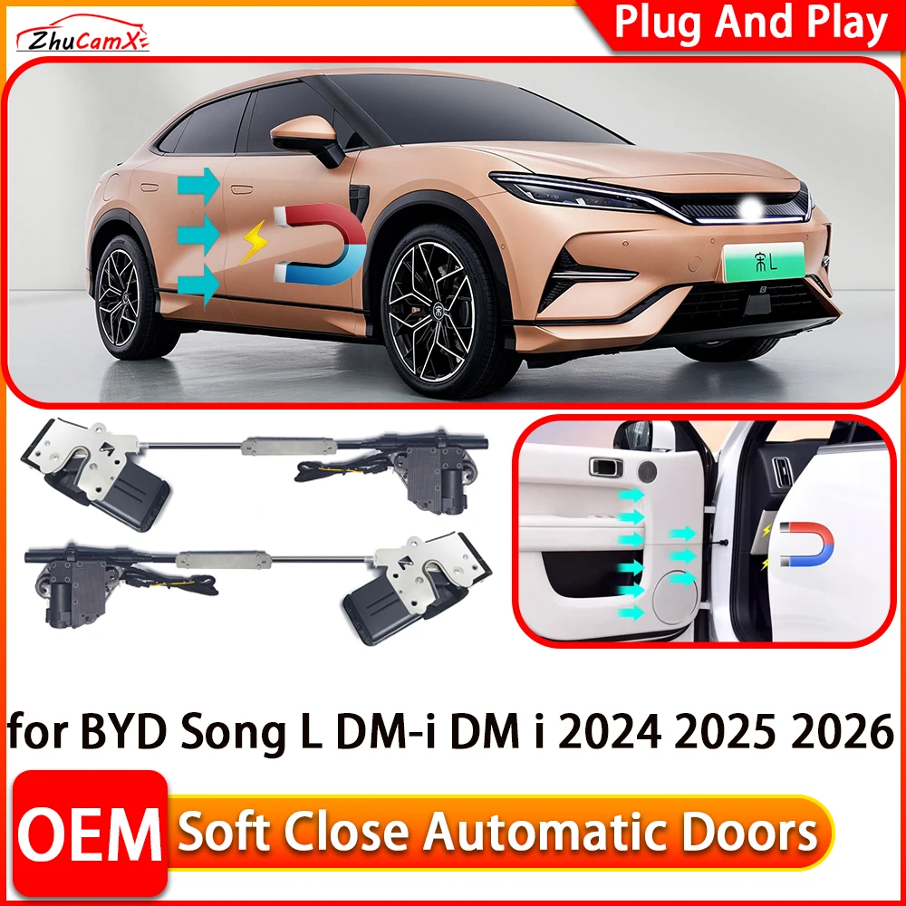 

for BYD Song L DM-i DM i 2024 2025 2026 Car Automatic Electric Soft Close Door Closer Power Closing Door Comfort Closing System