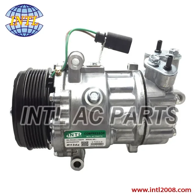 SD6V12 14339N 6RF820803A  6RF820803 6R0820803A NEW CAR A/C COMPRESSOR for VW POLO/ for SKODA FABIA RAPID