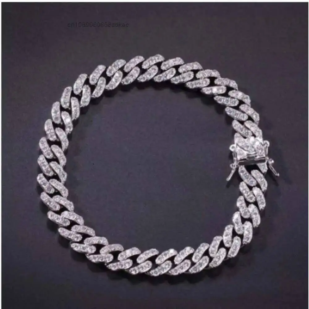Luxury New Arrived Hip Hop Foot Jewelry Ankle Bracelet for Women Yellow Gold Color Cuban Link Chain Ribbon Anklet Bracelet Baref
