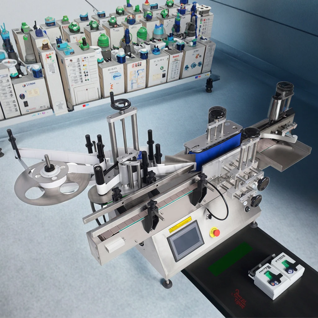 MT-130 Automatic Electric Labeling Machine For Glass Bottles, Jars, Wine, Cosmetics, Food & Beverage 304 Stainless Steel