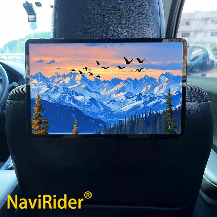Universal Android Car Rear Seat Headrest Monitor Rotatable Touch‑Screen Multimedia Entertainment Video Player CarPlay 2000×1200