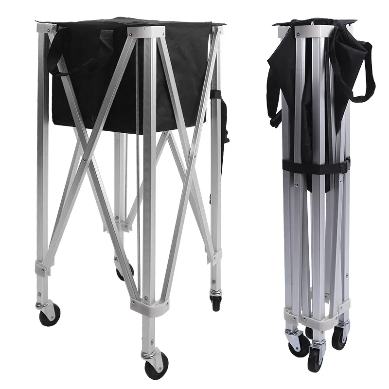 Cart Mobile Portable Tennis Cart Training Frame Pick Up Ball Basket Storage Basket Coach Cart Pick Up Ball Artifact