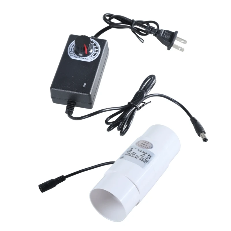 517A Ventola condotto in con controller a velocità variabile 12V Ventilazione Fan Fan Tubole
