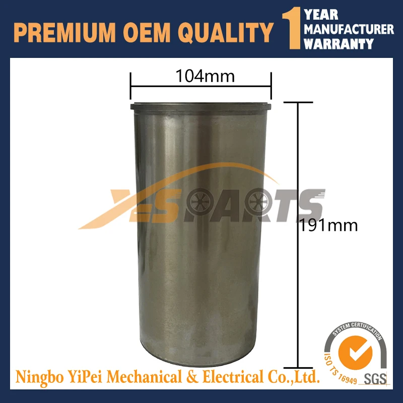 Cylinder Liner Sleeve  For Mazda HA T3000 Engine