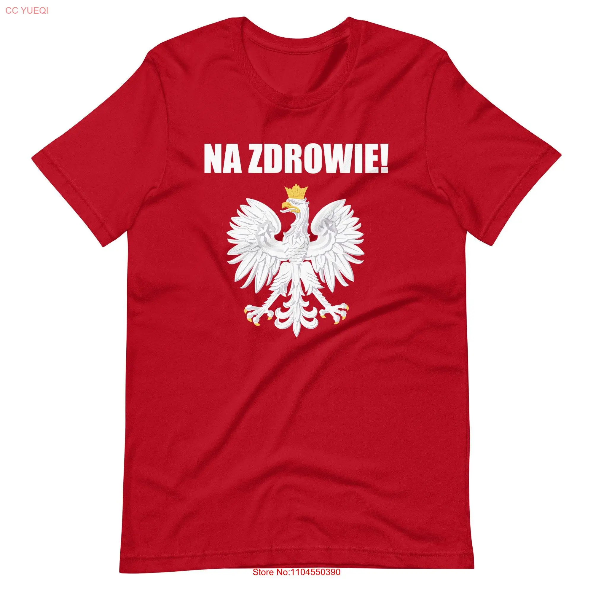 Cheers In Polish T Shirt Funny Na Zdrowie Proud Godlo Apparel long or short sleeves