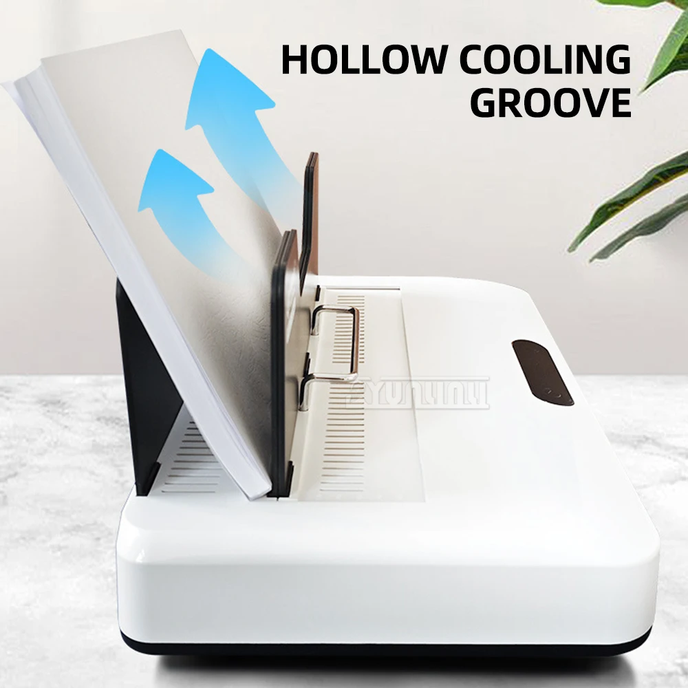 Fully Automatic Sleeve-Binding MachineNo Preheating Required:  Hot-Melt Binding Machine— for Office Use