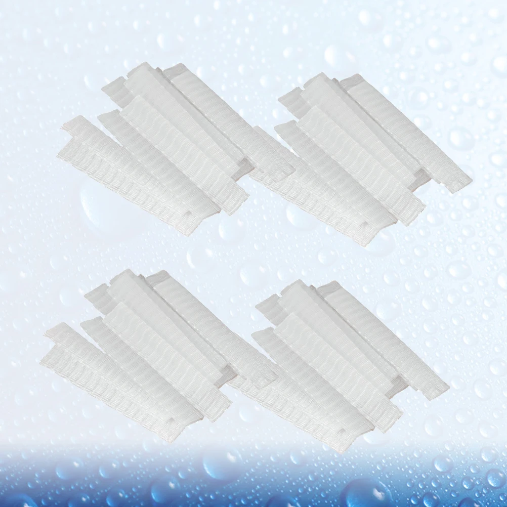 100pcs 7X1Cm Covers Pe Protective Covers Plastic Plastic Net Mesh Sleeves Travel Storage White Protectors