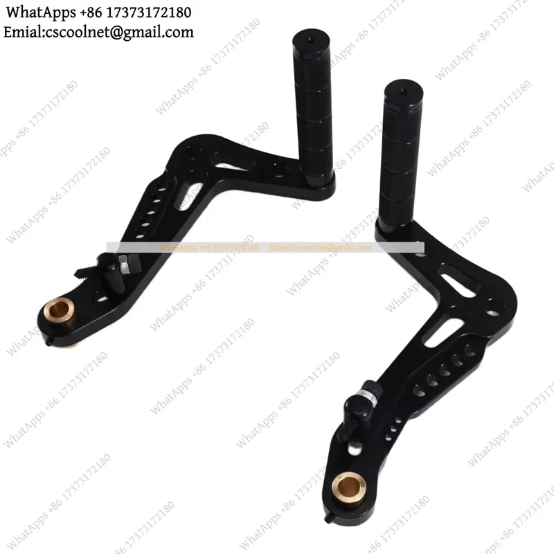 JS02 Adjustable Racing Foot Pedals Fit For Go Kart Cart Motorcycle Brake Throttle Accelerator Footpegs