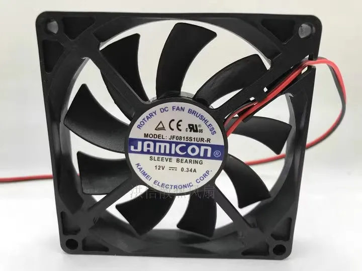 Free shipping original JAMICON 8015 JF0815S1UR-R DC12V 0.34A 8CM UPS cooling fan