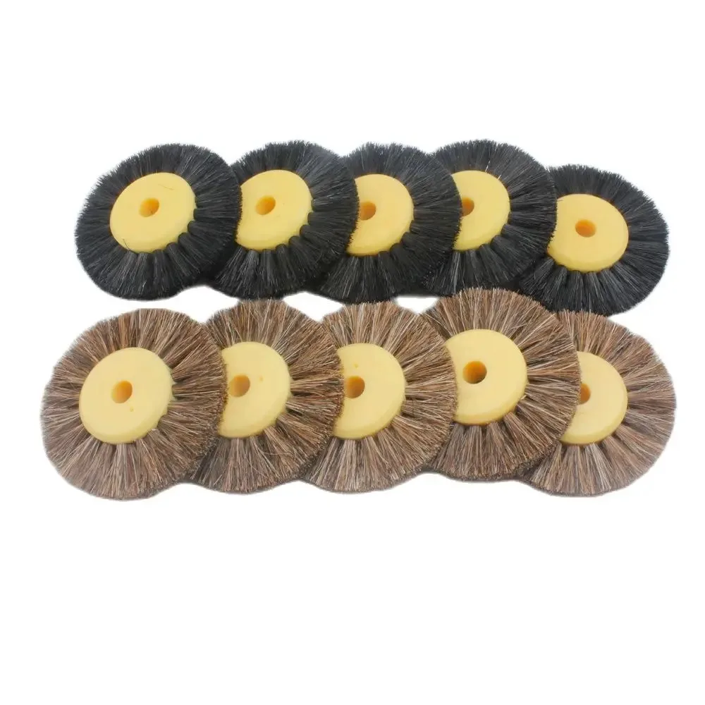 12 Pieces 2 Rows Polishing Brushes Plastic Core Buffing Wheel Abrasive Brush Jewelry Rotary Tools