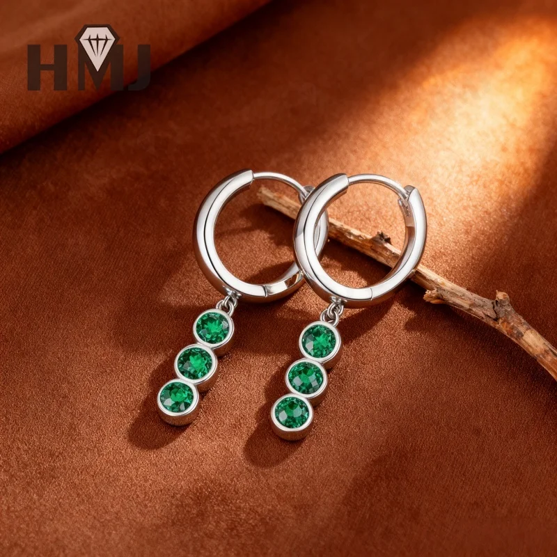 

Серьги с муассанитом круглой огранки D, белые/зеленые/красные/синие, роскошные ювелирные изделия для женщин, идеально подходящие для праздничных рождественских и пасхальных подарков