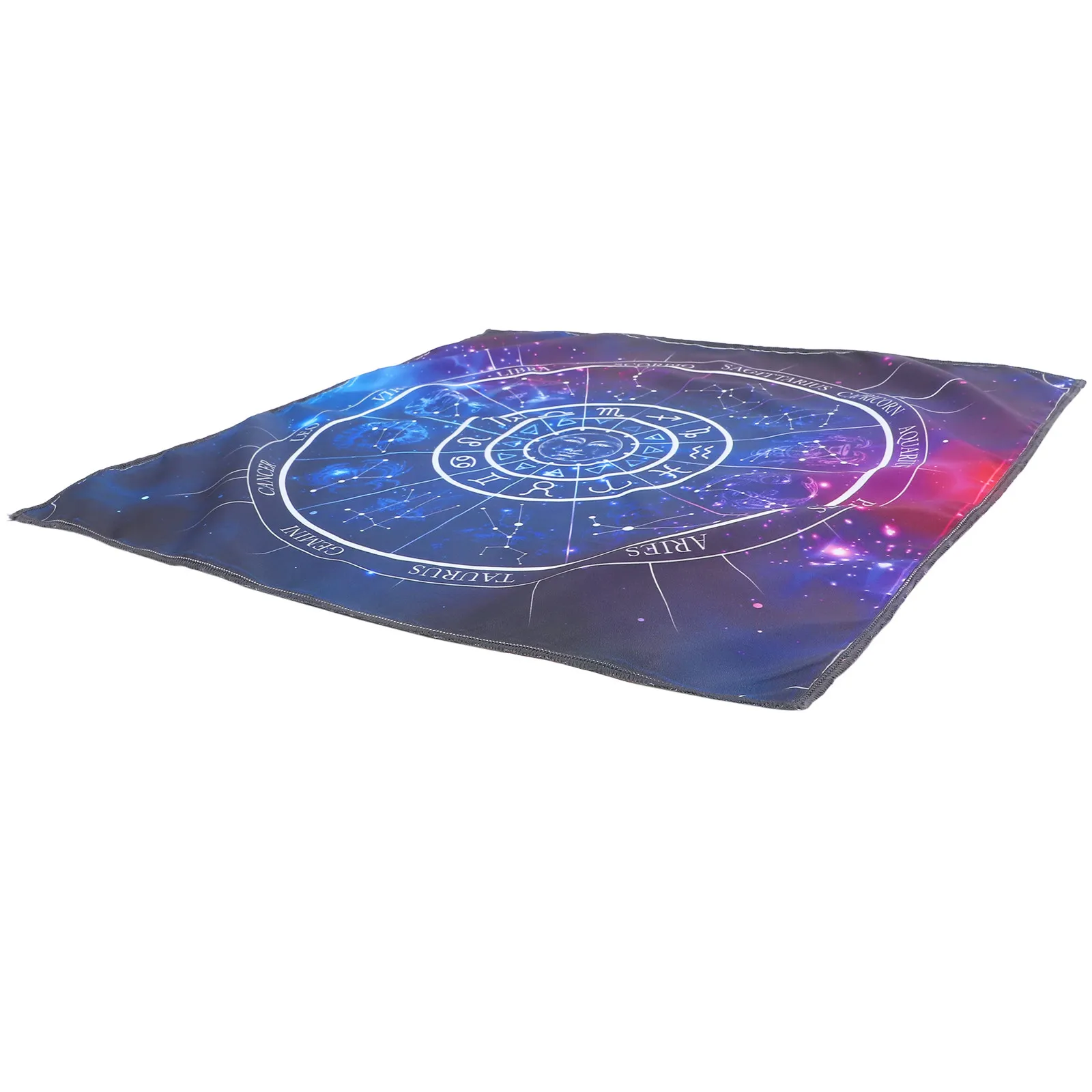 

49x49cm Tarot Tablecloth Flannel Altar Cloth Divination Game Prop Lightweight Portable Unique Design Decorative Desk Mat Safe