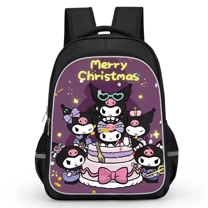 Sanrio Cartoon Kuromi Cute Student Breathable Waterproof Lightweight Wear-Resistant Spine Protection Large Capacity Backpack