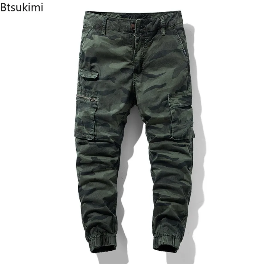 2025 New Men's Camouflage Cargo Pants Vintage Loose Casual Pants Men Outdoor Tactical Tranning Trousers Joggers Pants Streetwear