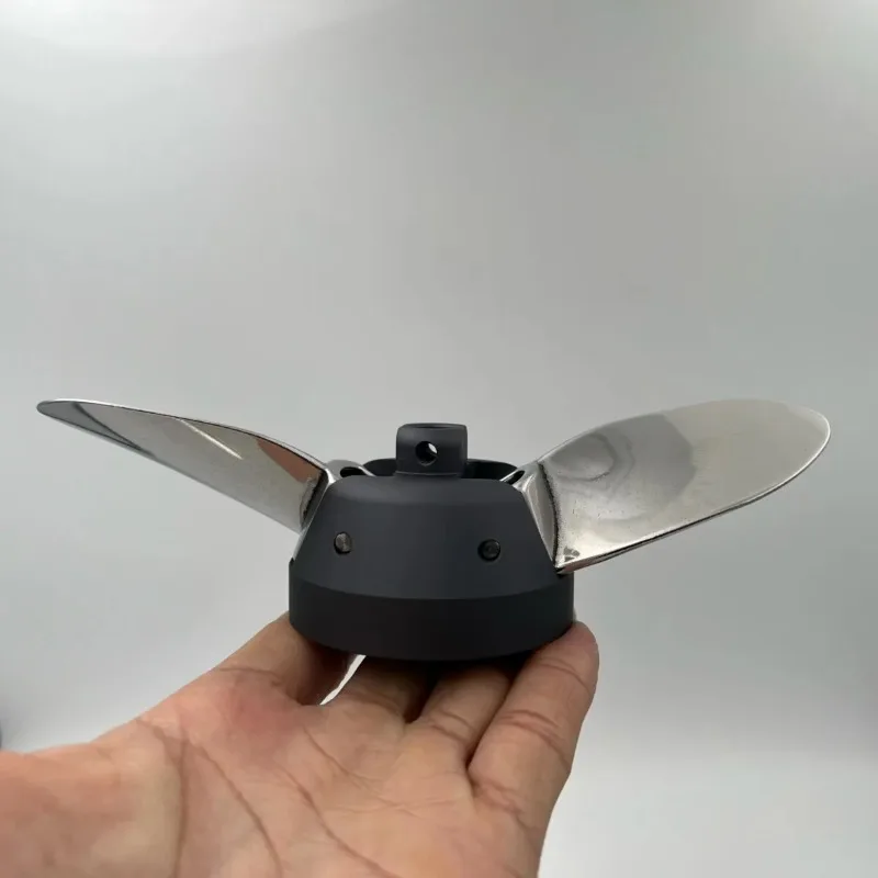 Looook Store Replacement Stainless Steel 2-Blade Propeller 6374 6384 High Thrust for Kayak Electric Outboard Motor