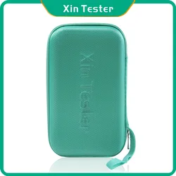 Xin Tester przenośne narzędzie case mesh schowek do przenoszenia torba wodoodporna etui box kolor zielony kwadratowe 21*12*4.3cm/8.2*4.7*1.69inch