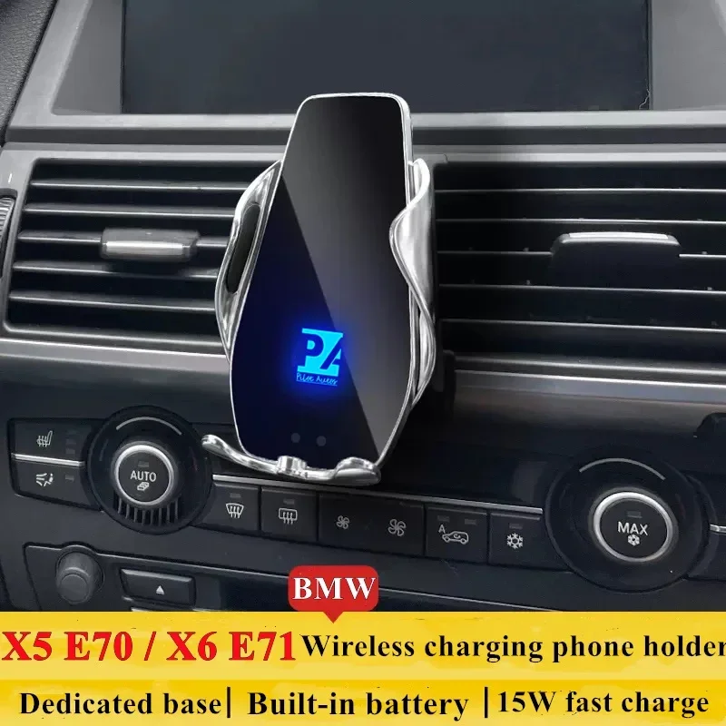 

2008-2013 For BMW X5 E70 X6 E71 Mobile Phone Holder Wireless Charger Car Cell Phones Mount Navigation Bracket GPS Support