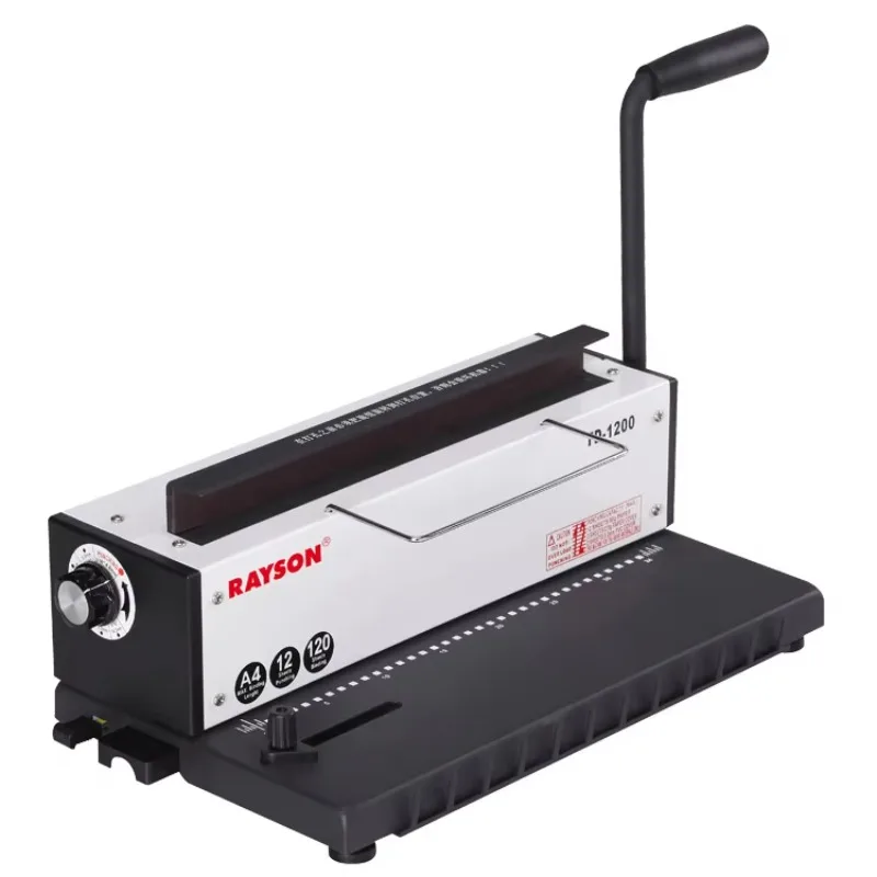 

TD-1200 Ручная офисная школа 3:1 Кольцо для переплета проводов Книжная фабрика Двухпроводная переплет с 34 отверстиями