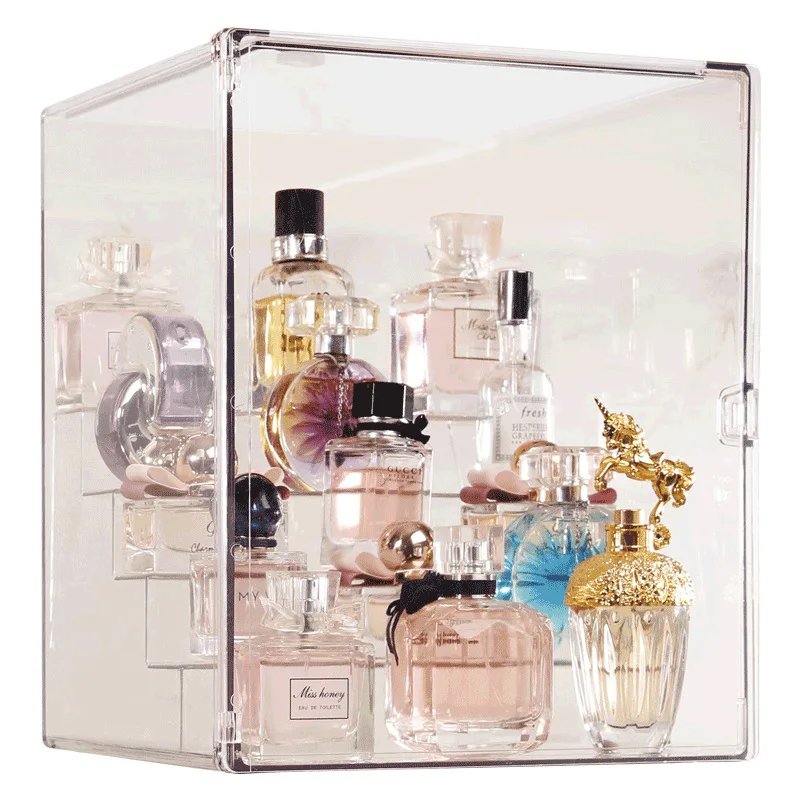 

Big Capacity Acrylic Perfume Organizer Nail Polish Stand Holder Makeup Display Dust-proof Cosmetic Box