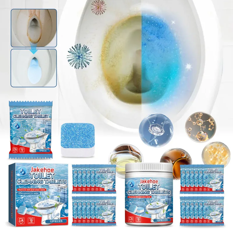 

Дезодоратор для унитаза Шипучие таблетки для удаления запаха Очистка унитаза Пятно остаются ароматным средствам для чистки унитаза