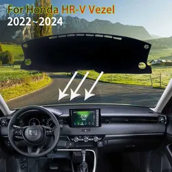 Dashboard Cover Pad for Honda HR-V HRV Vezel RV5 HEV Electric 2022 2023 2024 Anti-dirty Rugs Mat Sunshade Carpet Car Accessories