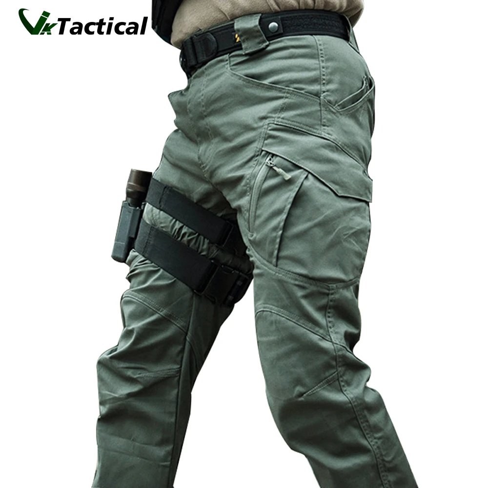 City Military Tactical Pants Men SWAT Combat Army Trousers Men Many Pockets Waterproof Wear Resistant Casual Cargo Pants 5XL