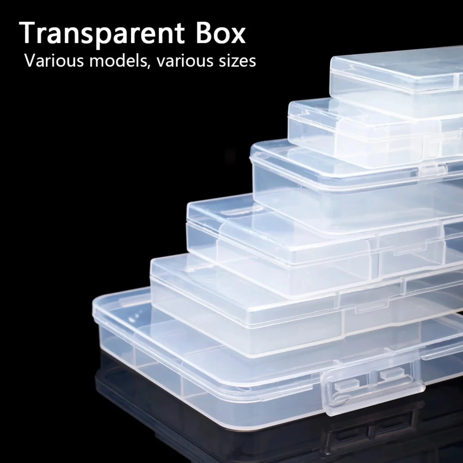 1PC 4 Kind of Portable Fishing Tackle Box Clear PP Plastice  Case  Fishing Lures Fish Bait Tools Accessories Pesca