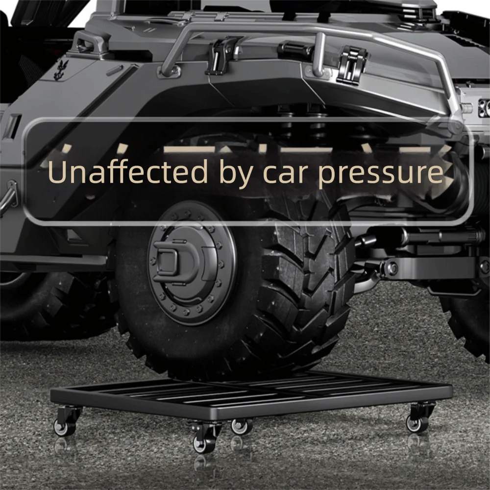 Heavy Duty Movable Plant Pot Base Flexible Wheels Square Shape Mobile Roller Tray Anti-Slip Design Strong Load-Bearing