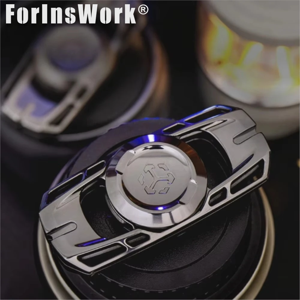 JUZHEN Lega di titanio Diapason etereo Fidget Spinner Sollievo dallo stress Giocattolo EDC Regalo di compleanno di Natale unico per il fidanzato