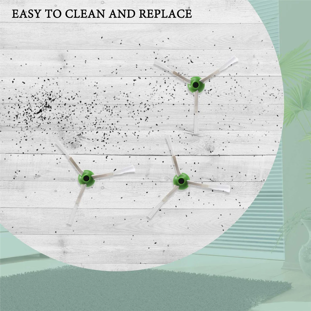 12 عبوة من فرشاة جانبية للمرشح البديل للمكنسة الكهربائية Irobot Roomba I7 I7+ I7 Plus E5 E6 Se