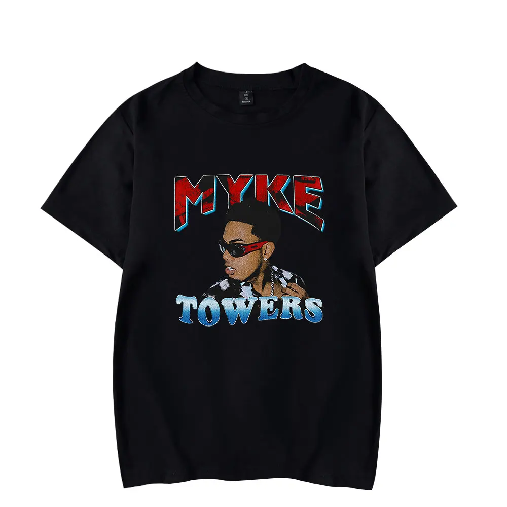 Myke Towers LALA T-shirts LA VIDA ES UNA Tour Merch Women Man Fashion Casual Short Sleeve Tee Streetwear