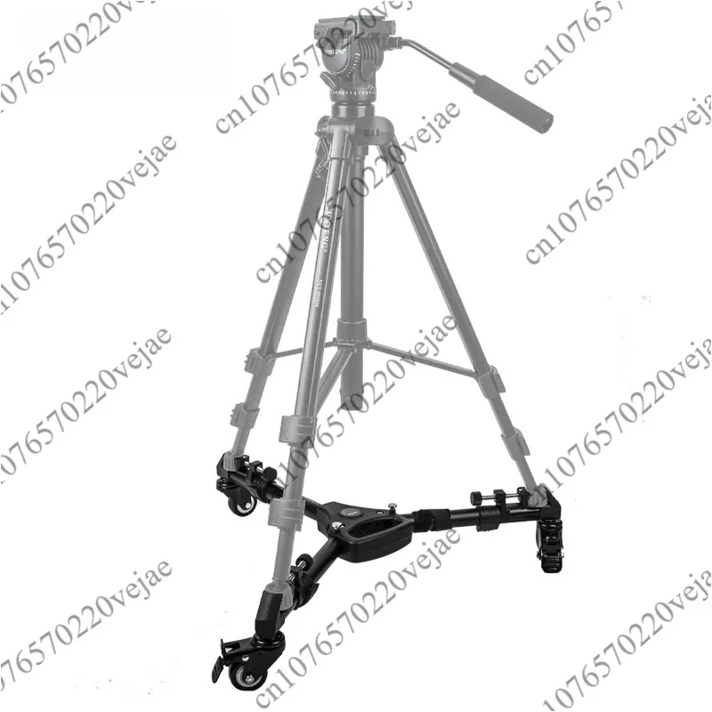 Professional Photo Aluminum 3 Wheels Pulley Universal Foldable DSLR Camera Tripod Dolly Base Stand For Studio Photo Vide