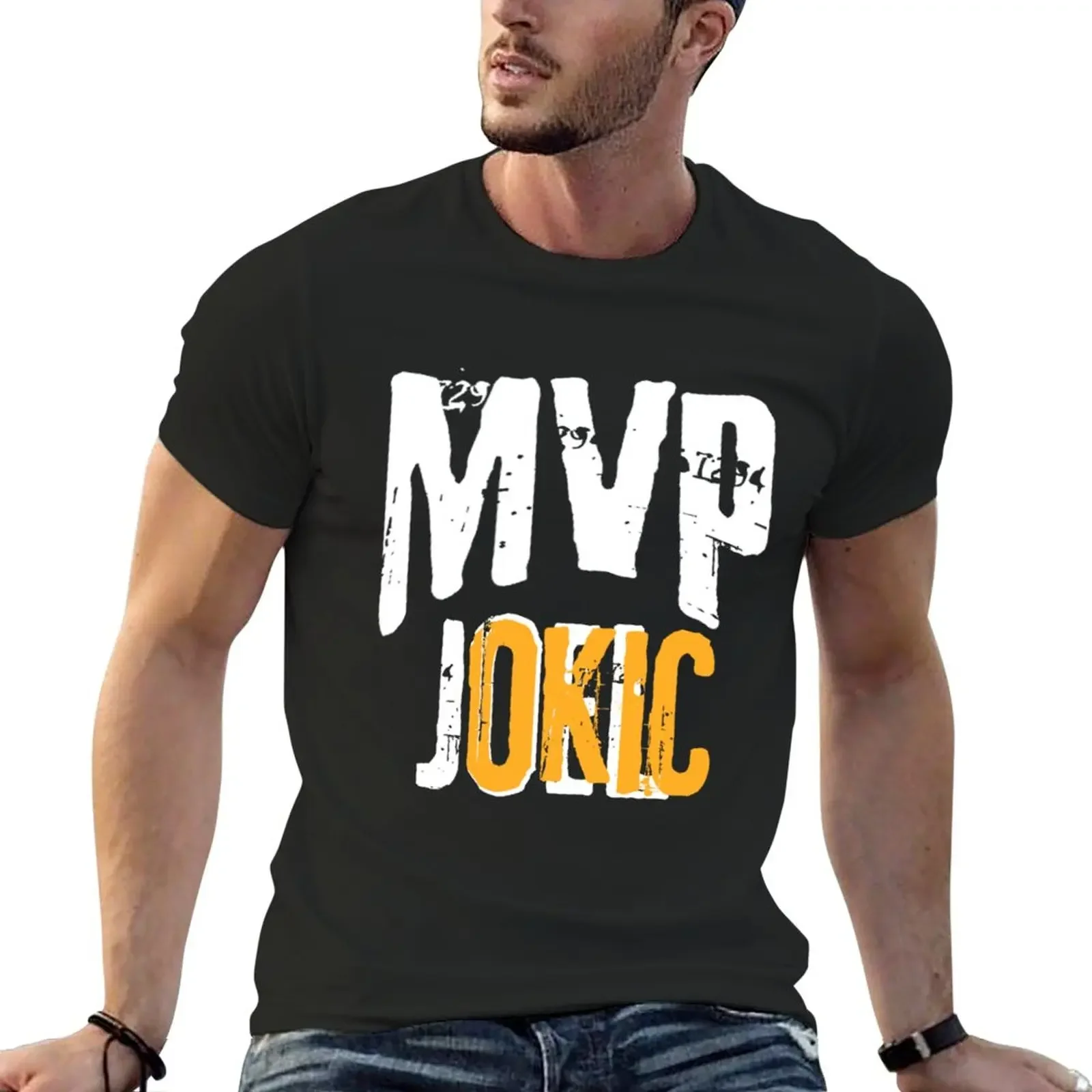 

New JOKIC MVP T-Shirt anime tshirt vintage anime shirt anime figures plain white t shirts men