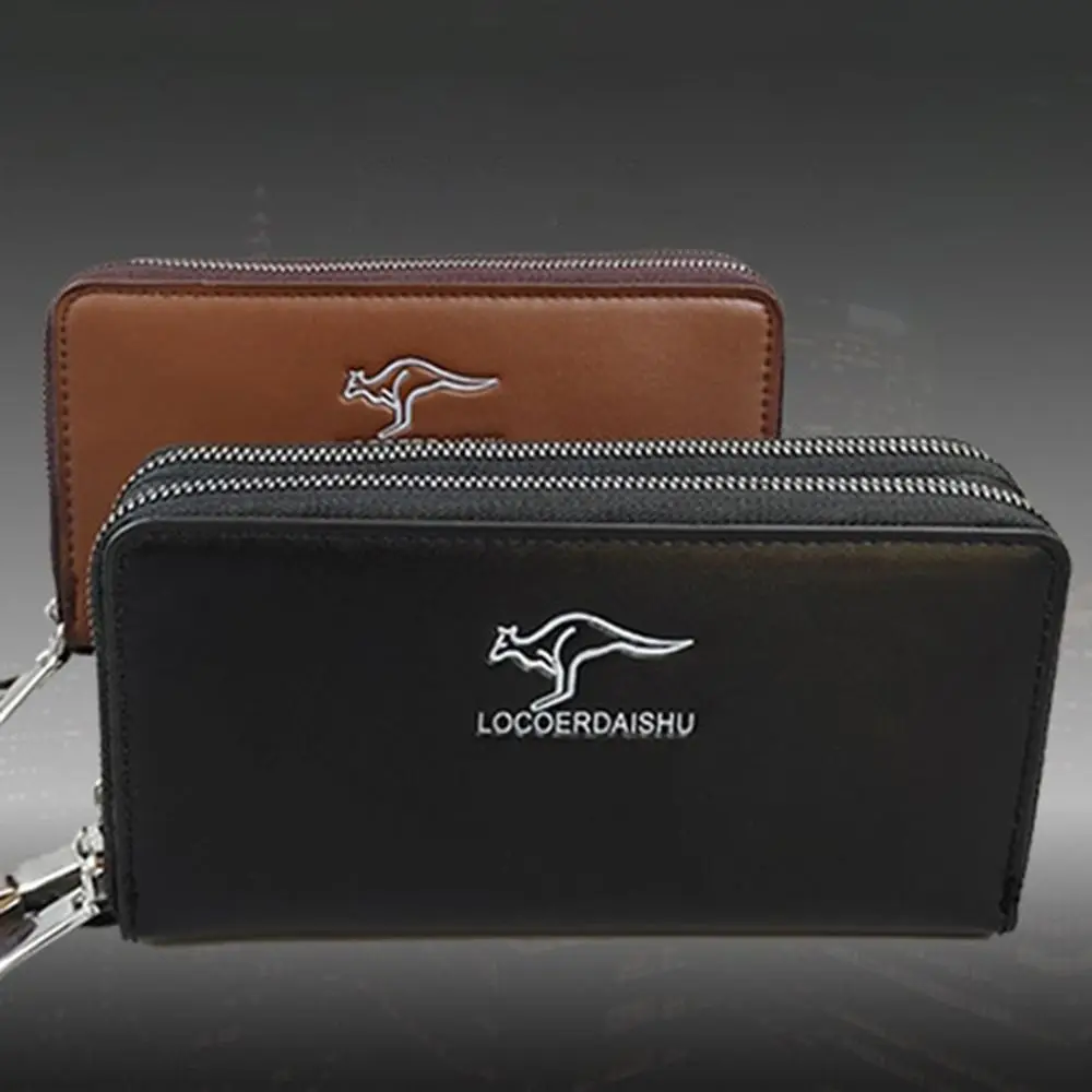 Fashionable New Women's Long Wallet European and American Fashion Phone Bag, PU Leather Multi Card Carrying Bag