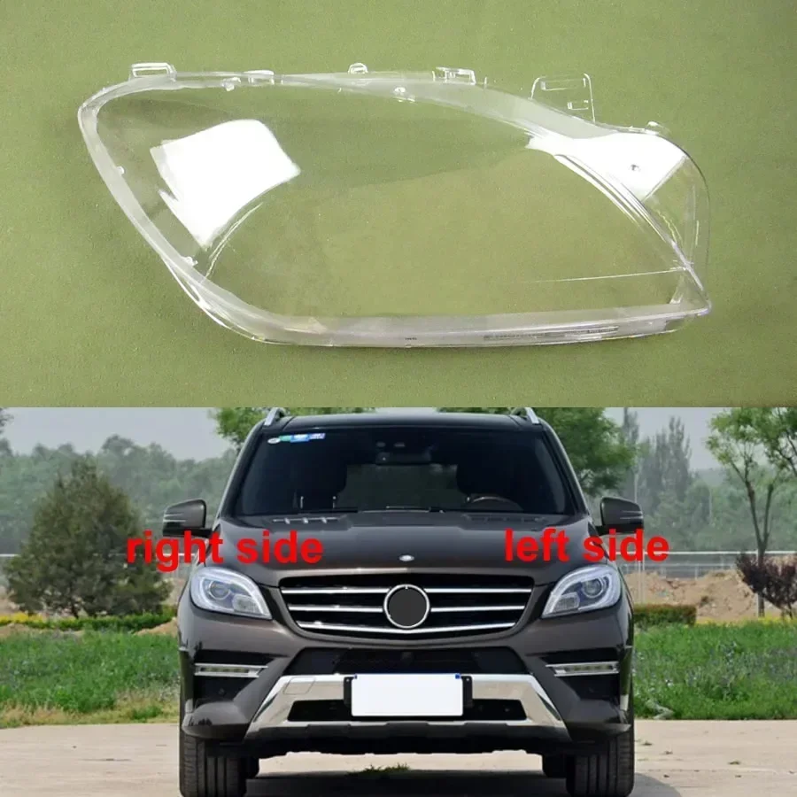 For 2012-2015 Benz W166 M-Class ML300 ML350 ML400 ML450 ML500 Headlamps Transparent Lampshade Headlight Shell Lens Plexiglass