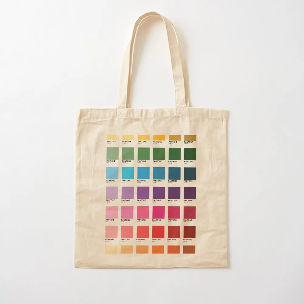 Shades of Pantone Colors Tote Bag tote men's bags woman 2025 university Canvas